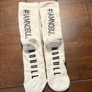 NOBULL Hashtag White Athletic Socks